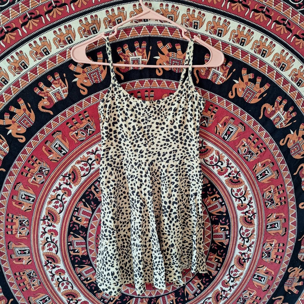 H&M Leopard Print Mini Sun Dress